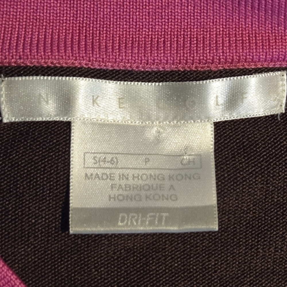 Nike Womens Colorblock V Neck Ribbed Long Sleeve Golf Top Small - Picture 5 of 8